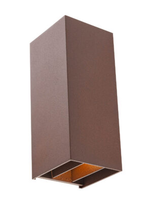 10W LED sieninis lauko šviestuvas SONNY, rūdžių sp., 2200/3000/4000K, IP54