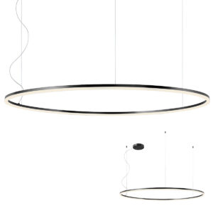 110W LED pakabinamas šviestuvas ORBIT, juodas, 4000K, DALI, 01-1965-DALI