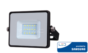 10W LED prožektorius V-TAC, 4000K (natūraliai balta), juodu korpusu, SAMSUNG LED chip