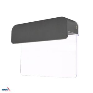 11W LED sieninis fasado šviestuvas VALANT, grafito sp., 4000K, IP65