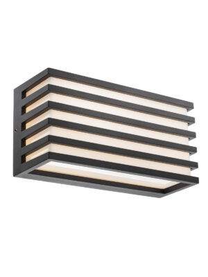 12W LED sieninis lauko šviestuvas BLAZE, tamsiai pilkas, 3000K, IP54