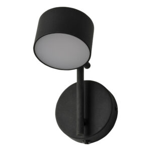 12W LED sieninis šviestuvas KYOTO, juodas, 3000K, dimeriuojamas