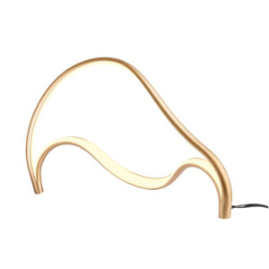 12W LED stalo šviestuvas TEMPEST, matinės aukso sp., 3000K, dimeriuojamas, 01-3601