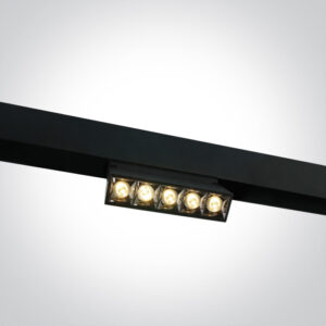 12W LED šviestuvas į magnetines sistemas MINI/MAXI/P&P, juodas, 3000/3500/4000K, 48V, 38°, 42106A/B/V