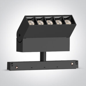 12W LED šviestuvas į magnetines sistemas MINI/MAXI/P&P, juodas, 3000/4000K, 48V, 38°, 42106AL/B/V