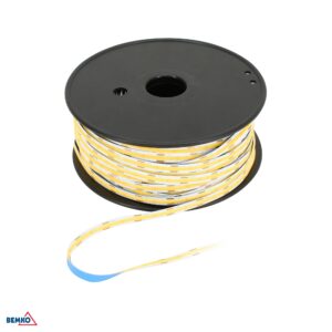 12W/m LED COB juosta PREMIUM, 12V, 4000K, 50m ritė