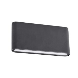 13W LED sieninis lauko šviestuvas POCKET, tamsiai pilkas, 3000K, IP54, 9054