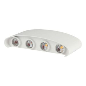 7W LED sieninis šviestuvas, baltas, 3000K, IP65