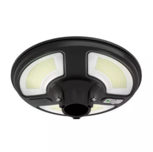 7,5W sodo šviestuvas su judesio davikliu, 6500K, IP65, su 15W saulės baterija, juodas. Valdomas RF, su laikmačiu.