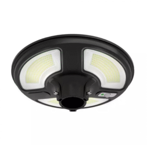 10W sodo šviestuvas su judesio davikliu, 6500K, IP65, su 24W saulės baterija, juodas. Valdomas RF, su laikmačiu.