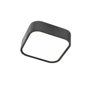 14W LED paviršinis šviestuvas SCREEN IP, juodas, 3000K, IP44, 01-2497