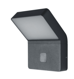 11,5W LED sieninis šviestuvas ENDURA STYLE WALL WIDE, su judesio davikliu, tamsiai pilkas, 3000K