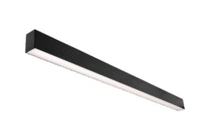 98W linijinis pakabinamas šviestuvas X-LINE SLIM L-DOWN LED, juodas, 4000K, IP40