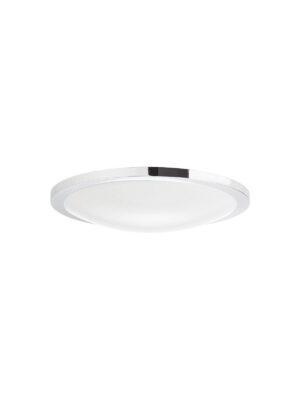 17,5W LED plafonas FIZZ, baltas/chromo sp., 4000K, IP44