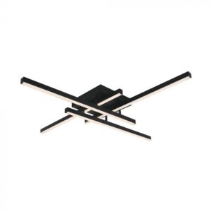 38W LED paviršinis šviestuvas, juodas, 4000K, dimeriuojamas