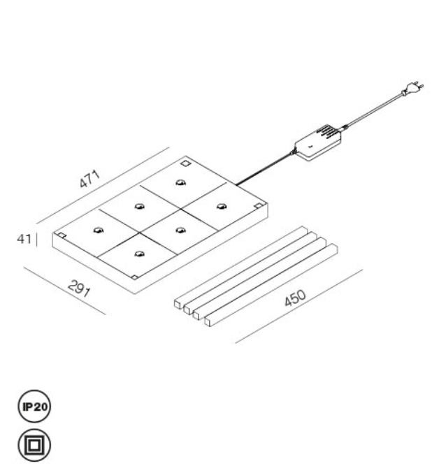 Įkrovimo stotelė, MC6, skirta stalo šviestuvams ILUNA, TAO bei LA NUIT - Image 2
