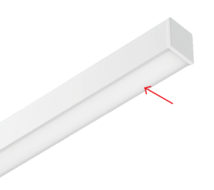 Linijinio šviestuvo X-LINE dangtelis, 1122mm