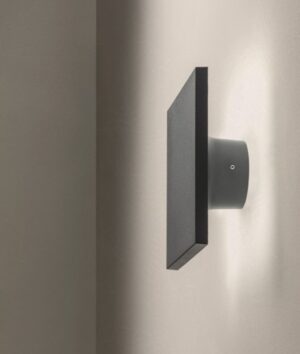 8W LED sieninis fasado šviestuvas AURA, tamsiai pilkas, 3000K, 90371