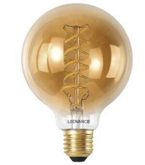 8W LED lemputė SMART WiFi, E27, 2200/5000K, G125, 320°, aukso sp., dimeriuojama