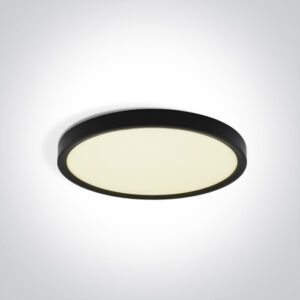 18W LED vidaus plafonas, apvalus, juodas, 2800/3200/4000K, 62006/B/V