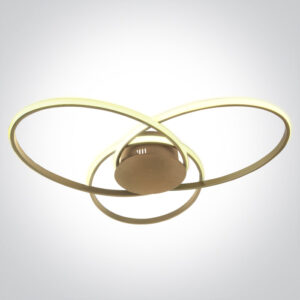 60W LED lubinis šviestuvas, šampano sp., 3000K, dimeriuojamas, 63154D/CH/W