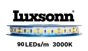 11W/m LED juosta LUXSONN, 90 LED/m, 12V, 3000K