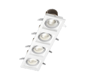 102W įleidžiamas šviestuvas BERYL NEW LED K-2, baltas, 4000K, IP44