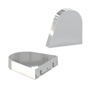 Šviestuvo LINEAR MIRROR užbaigimai, chromo sp., 2vnt.