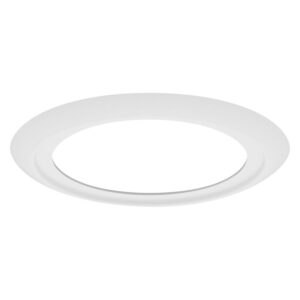 Žiedas, skirtas įleidžiamam šviestuvui, baltas