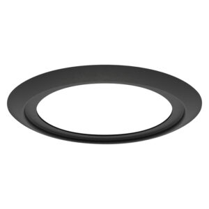 Žiedas, skirtas įleidžiamam šviestuvui, juodas
