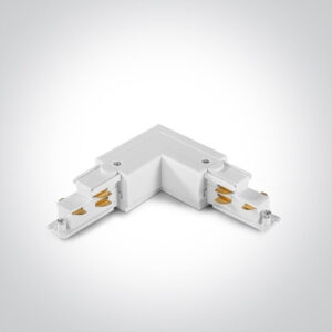 3 fazių bėgelio L formos dešinysis sujungimas, baltas, DALI, 41012AL/W/R