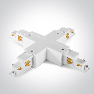 3 fazių bėgelio X formos sujungimas, baltas, DALI, 41018AL/W