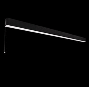 59W pakabinamas linijinis šviestuvas X-LINE SLIM UP&DOWN LED COMPACT, juodas, 3000K, dimeriuojamas