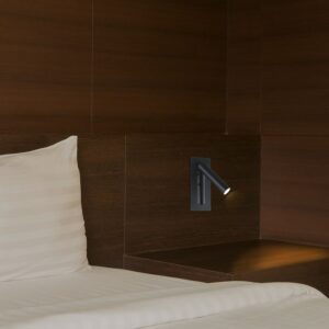 2W LED įleidžiamo montavimo sieninis šviestuvas, juodas, 3000K, CREE LED chip