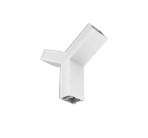 10,2W LED linijinio šviestuvo OFFICE LINEAR Y formos sujungimas, baltas, 3000/4000K, mikroprizmatinis dangtelis