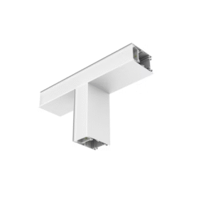 10,2W LED linijinio šviestuvo OFFICE LINEAR T formos sujungimas, baltas, 3000/4000K, mikroprizmatinis dangtelis