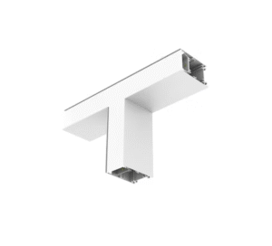 10,2W LED linijinio šviestuvo OFFICE LINEAR T formos sujungimas, baltas, 3000/4000K, opalinis dangtelis