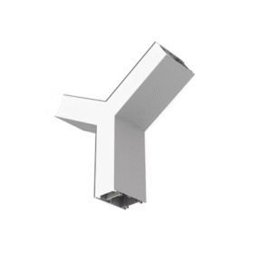 10,2W LED linijinio šviestuvo OFFICE LINEAR Y formos sujungimas, pilkas, 3000/4000K, opalinis dangtelis