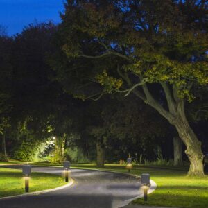 Sodo šviestuvo smaigas, rudas, 274mm