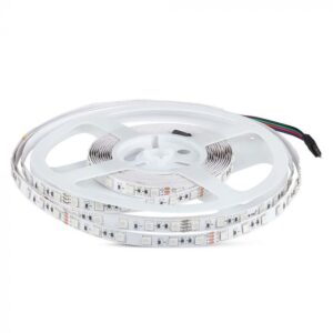 7W/m LED juosta, RGB, 60LED/m, 24V, 10 metrų ritė