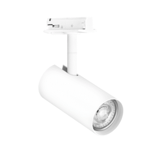 Akcentinis šviestuvas į vienfazius bėgelius, GU10, baltas
