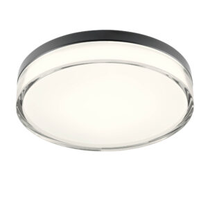 18W LED paviršinis šviestuvas FRISBI, matinės juodos sp., 3000/4000K, IP44, 01-3736