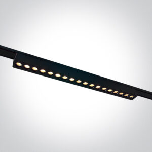 18W LED šviestuvas į magnetines sistemas FLAT, juodas, 3000/4000/5000K, 48V, 24°, 43102FC/B/V
