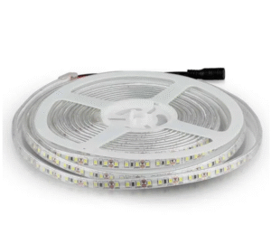 8W/m LED juosta, 120LED/m, 12V, 4000K, IP65, 5 metrų ritė