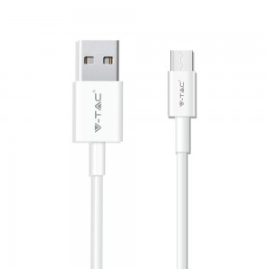 1m type-c USB laidas, baltas, PVC.