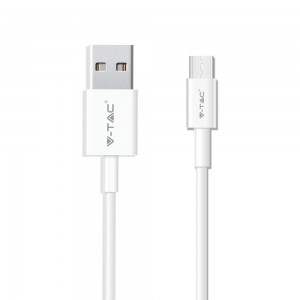 1m type-c USB laidas, baltas, TPE.