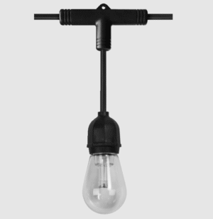 4,5W 12 LED lempučių girlianda SMART+, juodos sp., 2200K/RGB, dimeriuojama