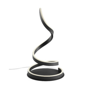 19W LED stalo šviestuvas SCROLL, juodas, 3000/4000/6000K, dimeriuojamas, 01-4280