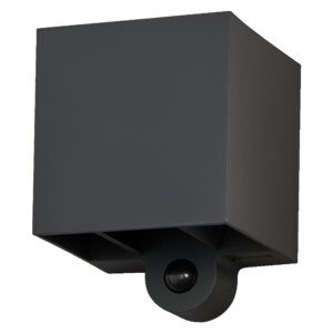 2,5W LED sieninis lauko šviestuvas ENDURA STYLE USB, tamsiai pilkas, 3000K, su baterija ir judesio davikliu, IP54