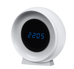 0,3W naktinis šviestuvas/laikrodis NIGHTLUX, baltas, 3000-6500K, su baterija